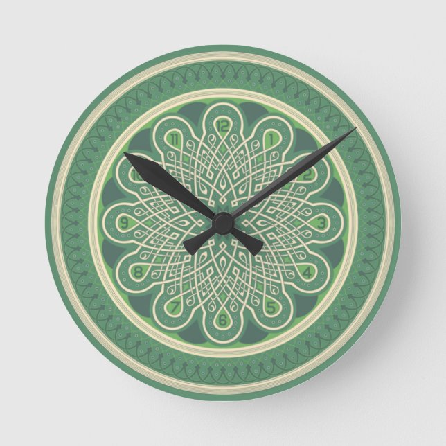 Mandala Rund Klocka (Framsida)