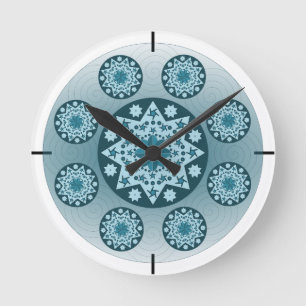 Mandala Rund Klocka
