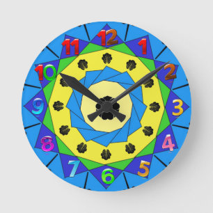 Mandala Rund Klocka