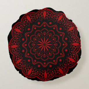 Mandala rund kudde