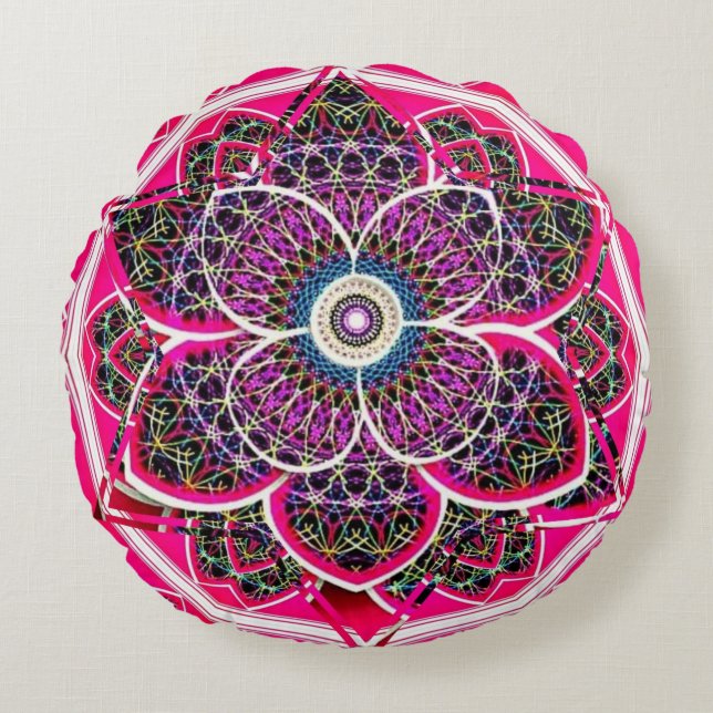 Mandala Rund Kudde (Framsidan)
