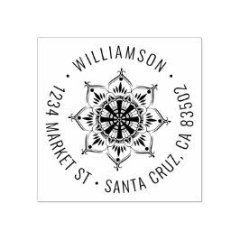 Mandala | Runda familjens Namn Returadress Stämpel