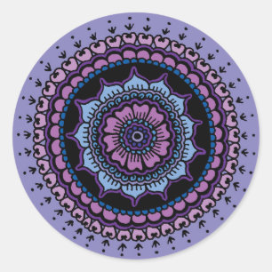 Mandala Runt Klistermärke