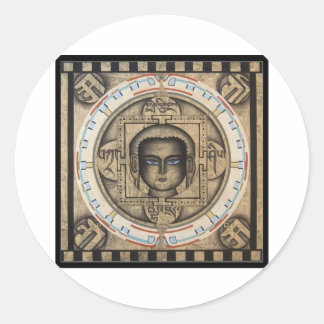 Mandala Runt Klistermärke