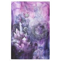 *~* Mandala SC3 Crystals Lavender & Magenta Guld