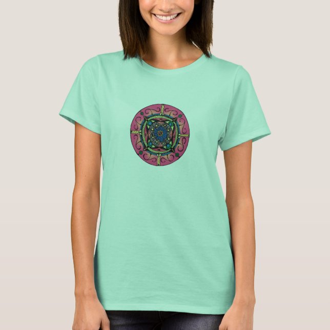Mandala Shirt Tee Shirt (Framsida)