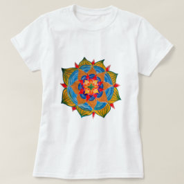 Mandala Shirt Women's Basic T-Shirt, White T-shirt