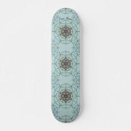 Mandala Skateboard med ditt namn