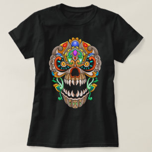 Mandala Skull T Shirt