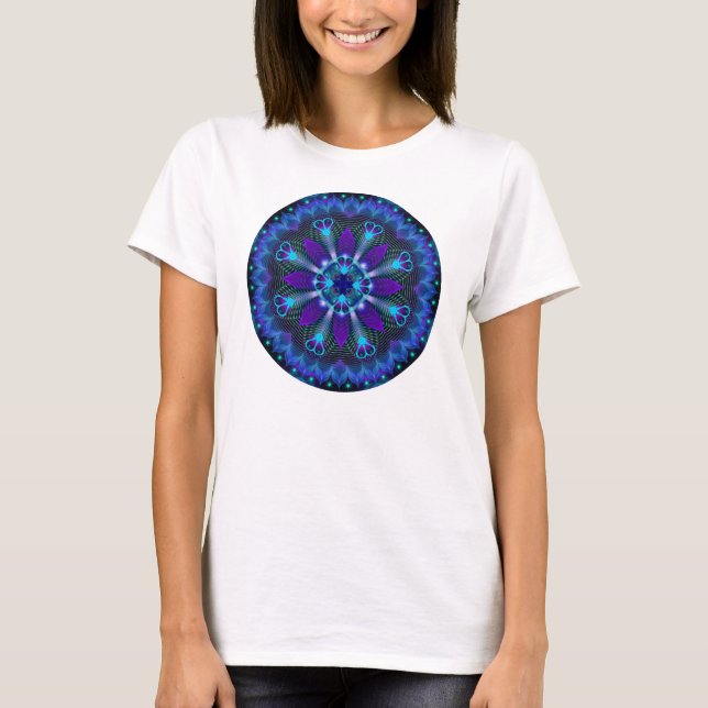 Mandala~ som fördelar kärleken tee shirt (Framsida)
