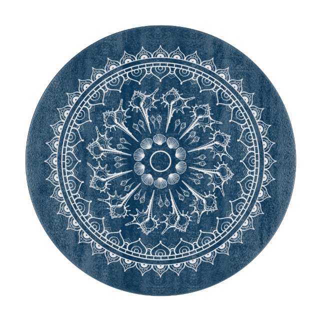 Mandala som göras av snäckskal (Framsidan)