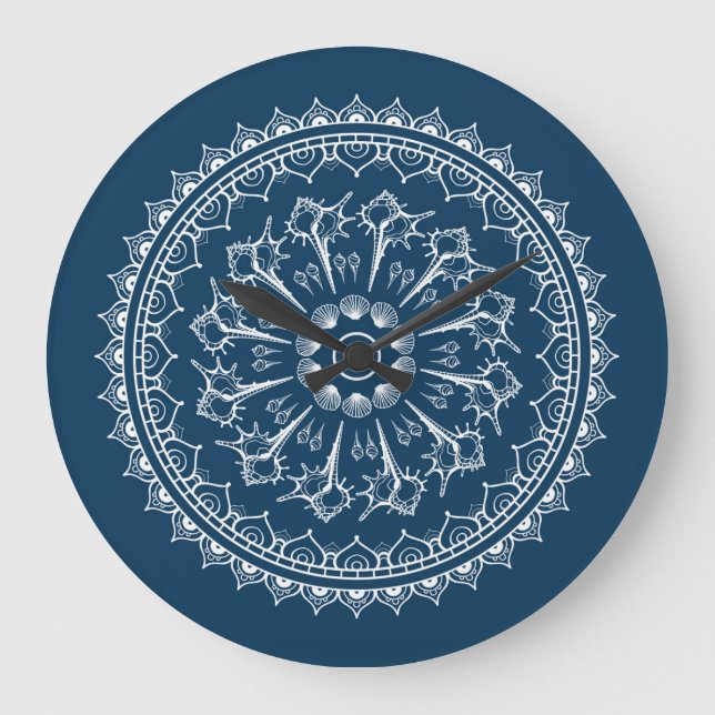Mandala som göras av snäckskal stor klocka (Framsida)