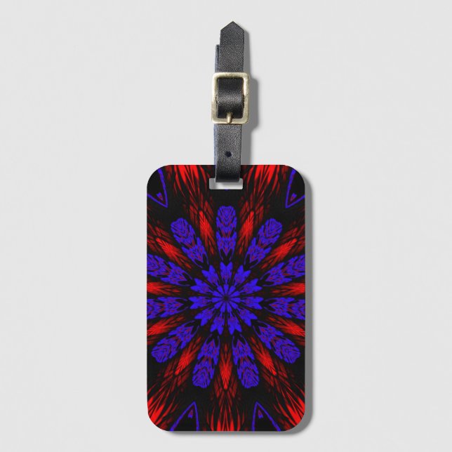 Mandala Southwest Hippie Boho Chic Bohemian Bagagebricka (Framsida vertikal)