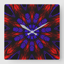 Mandala Southwest Hippie Boho Chic Bohemian Fyrkantig Klocka