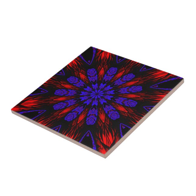 Mandala Southwest Hippie Boho Chic Bohemian Kakelplatta (Sidan)