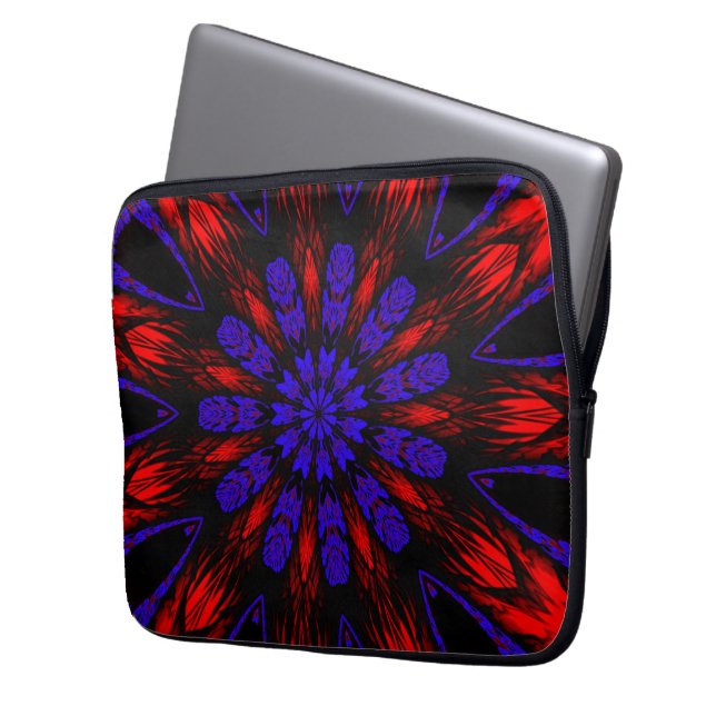 Mandala Southwest Hippie Boho Chic Bohemian Laptop Fodral (Framsidan Vänster)