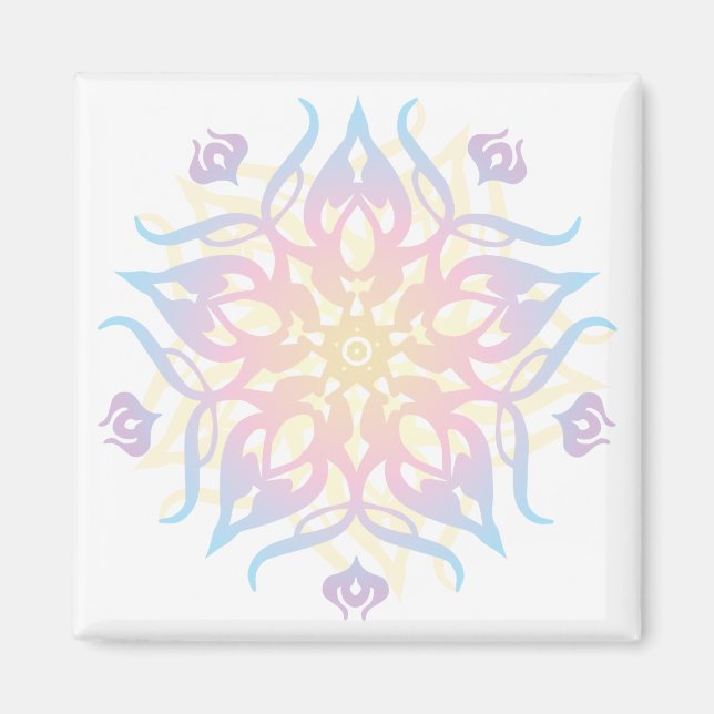 Mandala Sprite Burst Magnet (Framsidan)