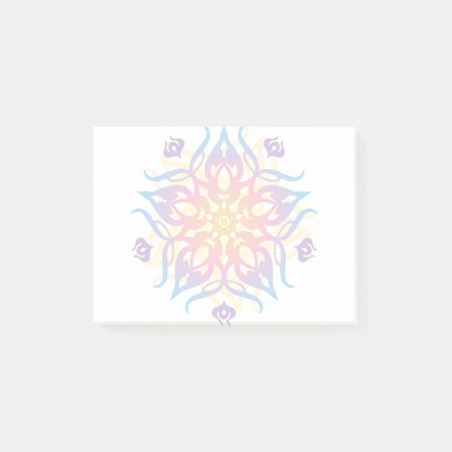 Mandala Sprite Burst Post-it Block (Framsida)