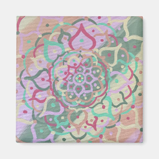 Mandala Square Magnet