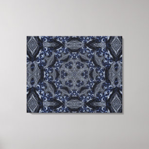 Mandala Star Retro Hippie Trippy Boho Chic Canvastryck