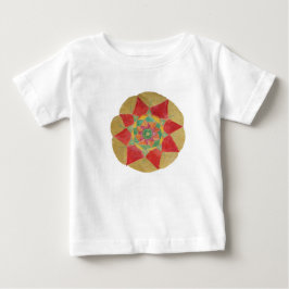 Mandala Star Småbarn Ruffle Tee, White T-shirt