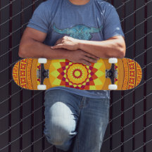 Mandala Stil Design #3 Skateboard