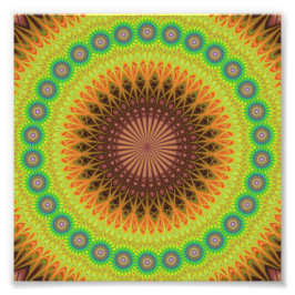 Mandala stjärna fototryck