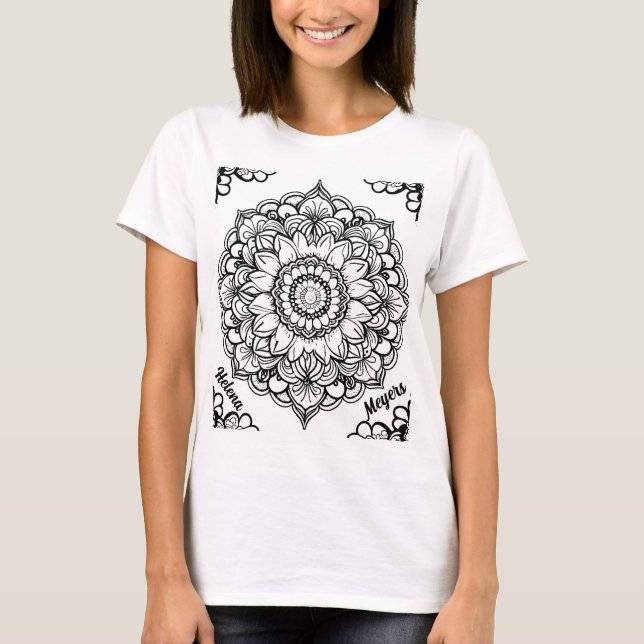 Mandala T Shirt (Framsida)