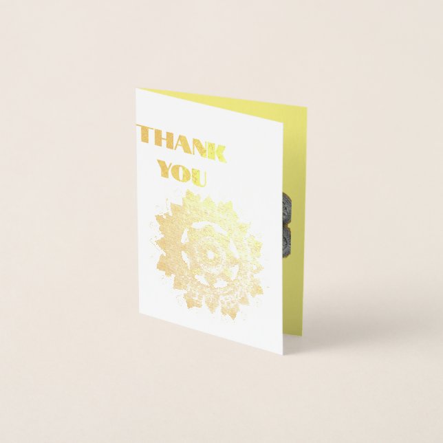Mandala tackkort folierat kort (Framsida)