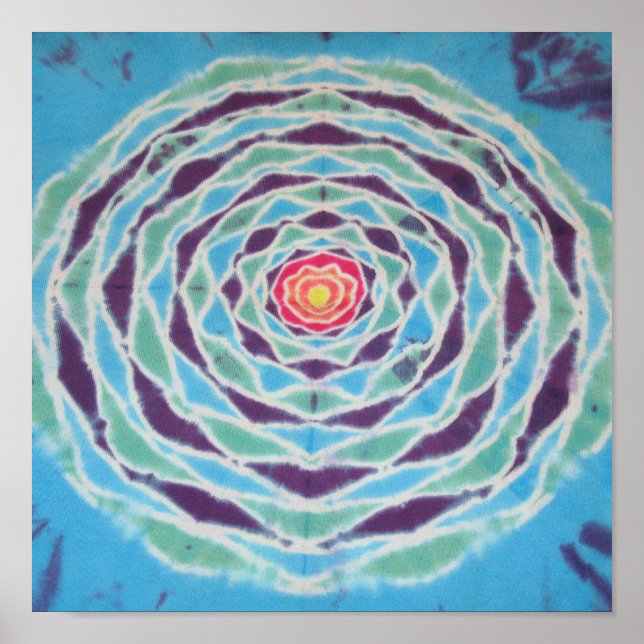 Mandala Tie Dye Poster (Framsidan)