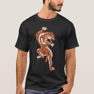 Mandala Tiger Big Cat Saber Toothed Tiger T Shirt