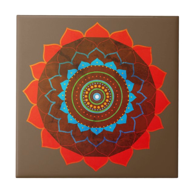 Mandala Tile Kakelplatta (Framsidan)