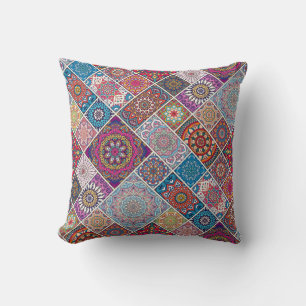 Mandala Tile Mönster Kudde