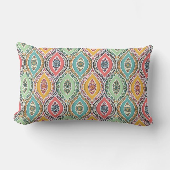 Mandala Tile Mönster Lumbarkudde (Framsida)