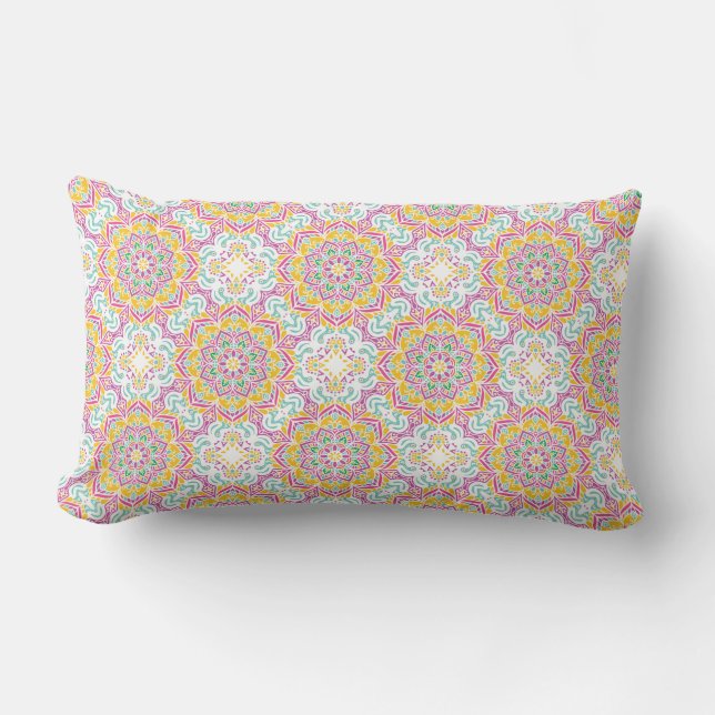 Mandala Tile Mönster Lumbarkudde (Framsida)