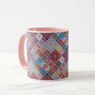 Mandala Tile Mönster Mugg