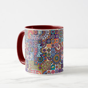 Mandala Tile Mönster Mugg