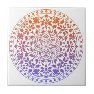 mandala tiles färglös kakelplatta
