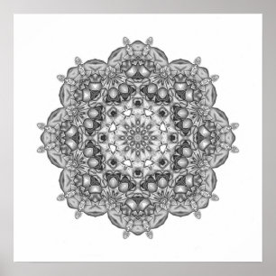 Mandala till Färg in Poster