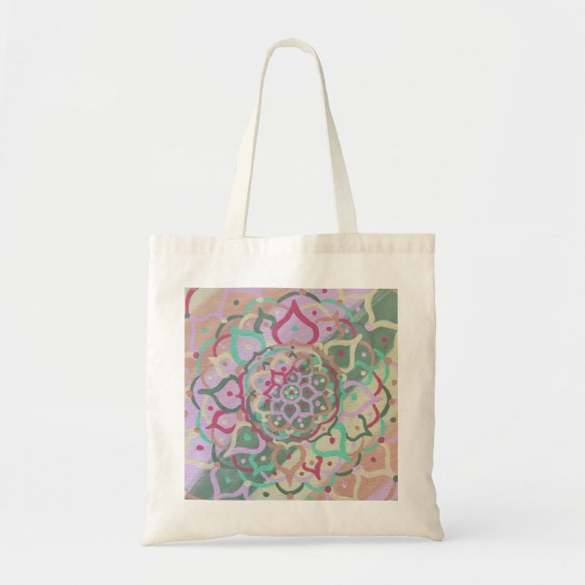 Mandala Tote Bage Tygkasse (Framsidan)