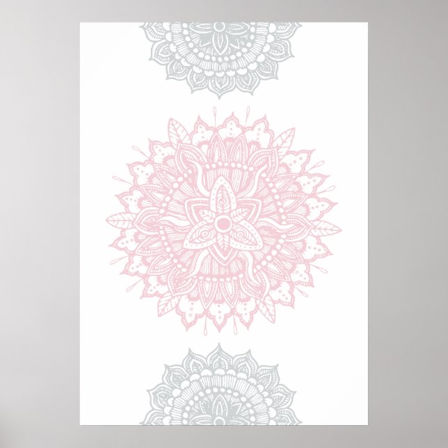 Mandala Tracery Ornament Poster (Framsidan)