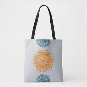 Mandala Tracery Ornament Tote Bag Tygkasse