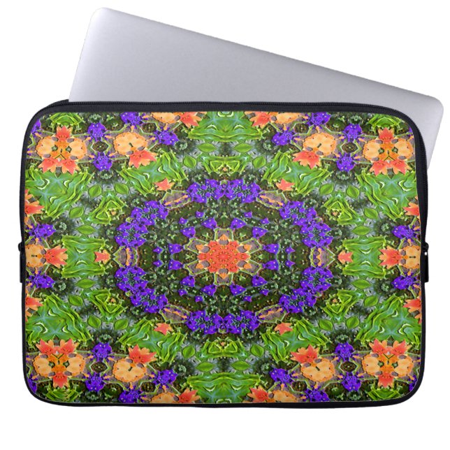 Mandala trädgård.... laptop fodral (Framsidan)