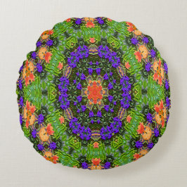 Mandala trädgård.... rund kudde