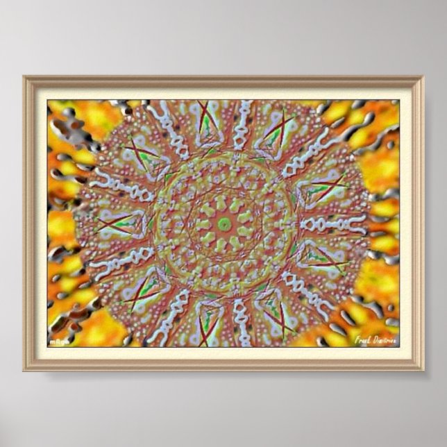 Mandala Trippy Poster (Framsidan)