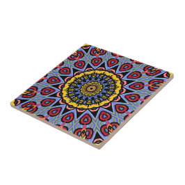 Mandala Trippy Retro Hippie Boho Chic Bohemian Kakelplatta