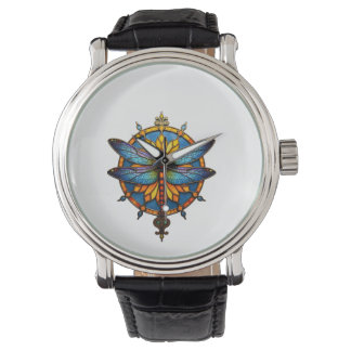 Mandala Trollslända Lysande Sakral Geometri Andlig Armbandsur