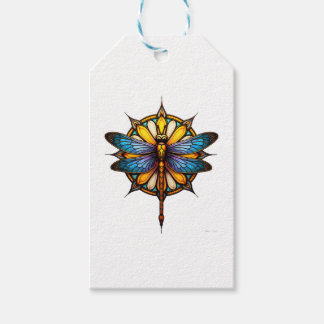 Mandala Trollslända Lysande Sakral Geometri Andlig Presentetikett