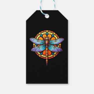 Mandala Trollslända Lysande Sakral Geometri Andlig Presentetikett