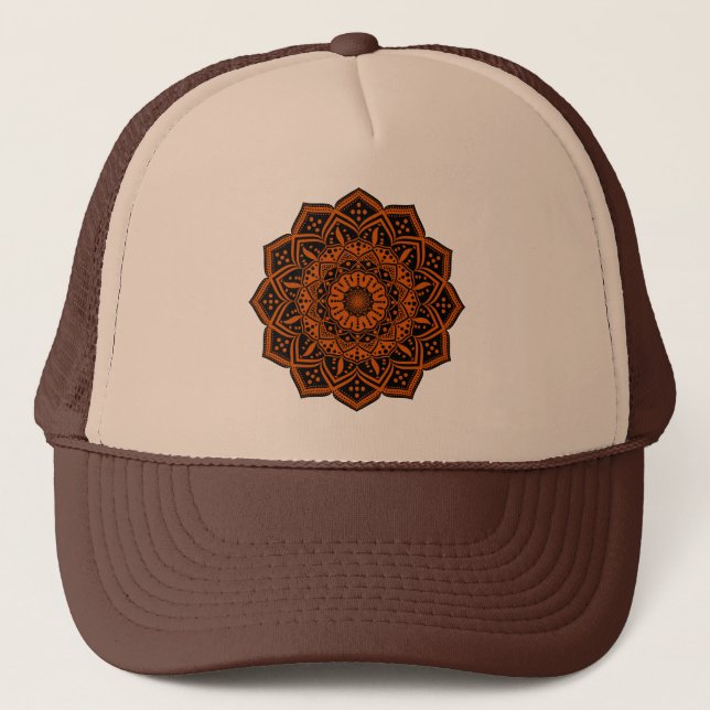Mandala Trucker Hatt Keps (Framsida)